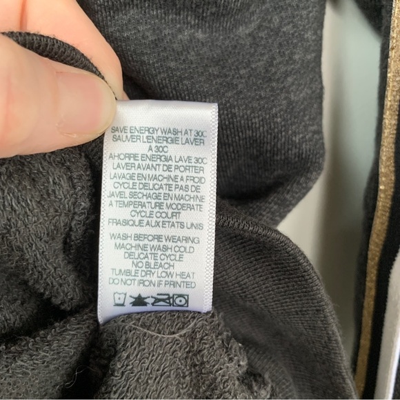 Sundry Dark Gray Jacket With Gold & White Stripes on Arm Size 2/M - Picture 6 of 8